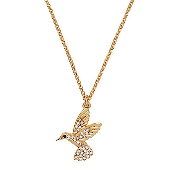 KATE SPADE • Grandma's Closet Hummingbird Gold Necklace - Picture 1 of 6